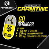Forzagen Premium L Carnitine + CLA + Raspberry Ketones Stim-Free