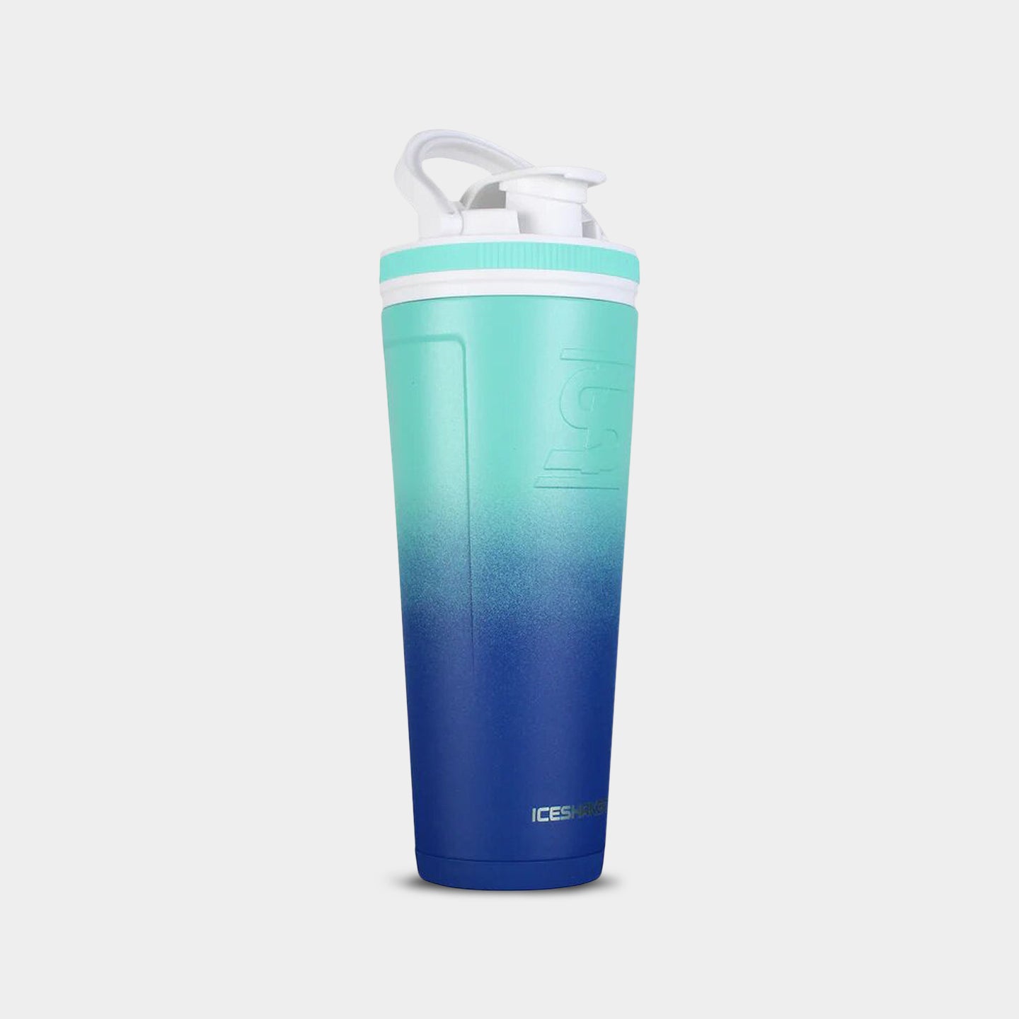 Ice Shaker 36oz. Protein Shaker Bottle Navy Mint Ombre A1
