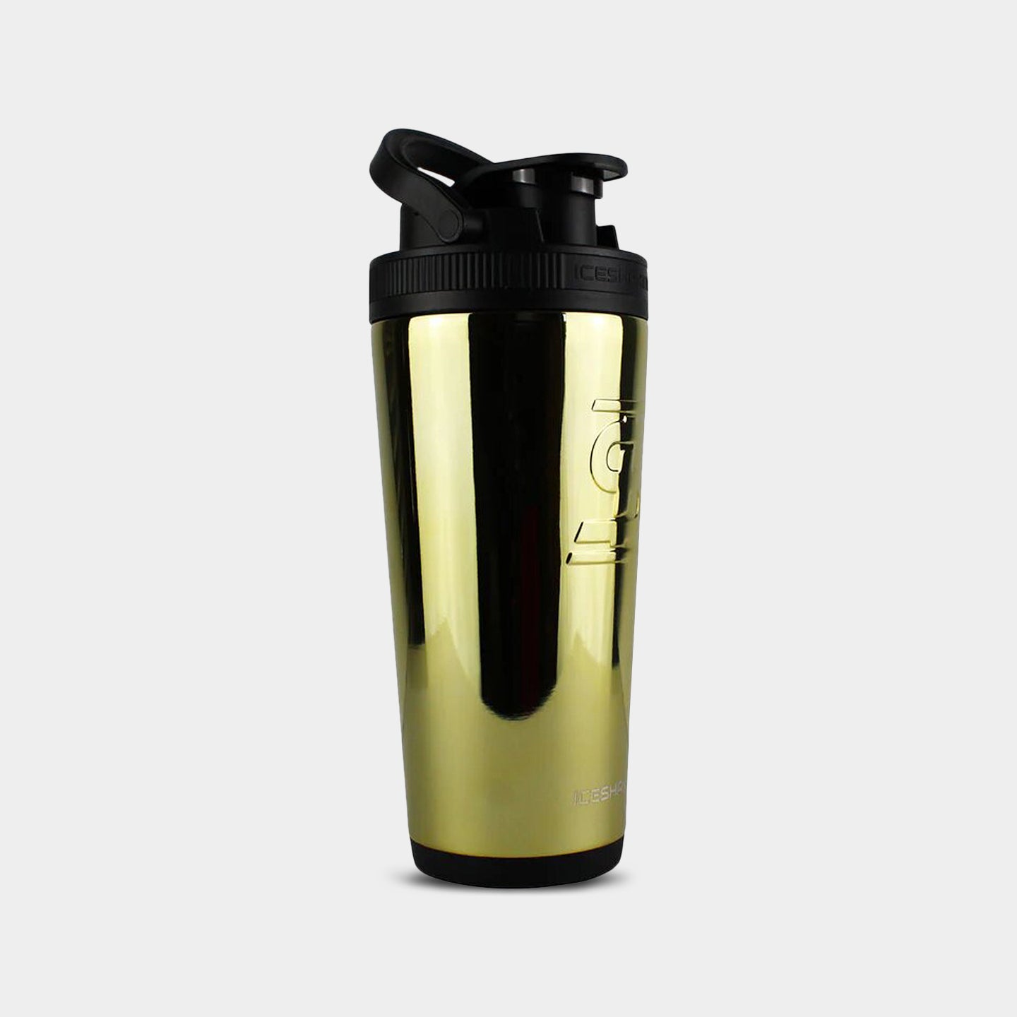 Ice Shaker 26oz. Protein Shaker Bottle Gold A1