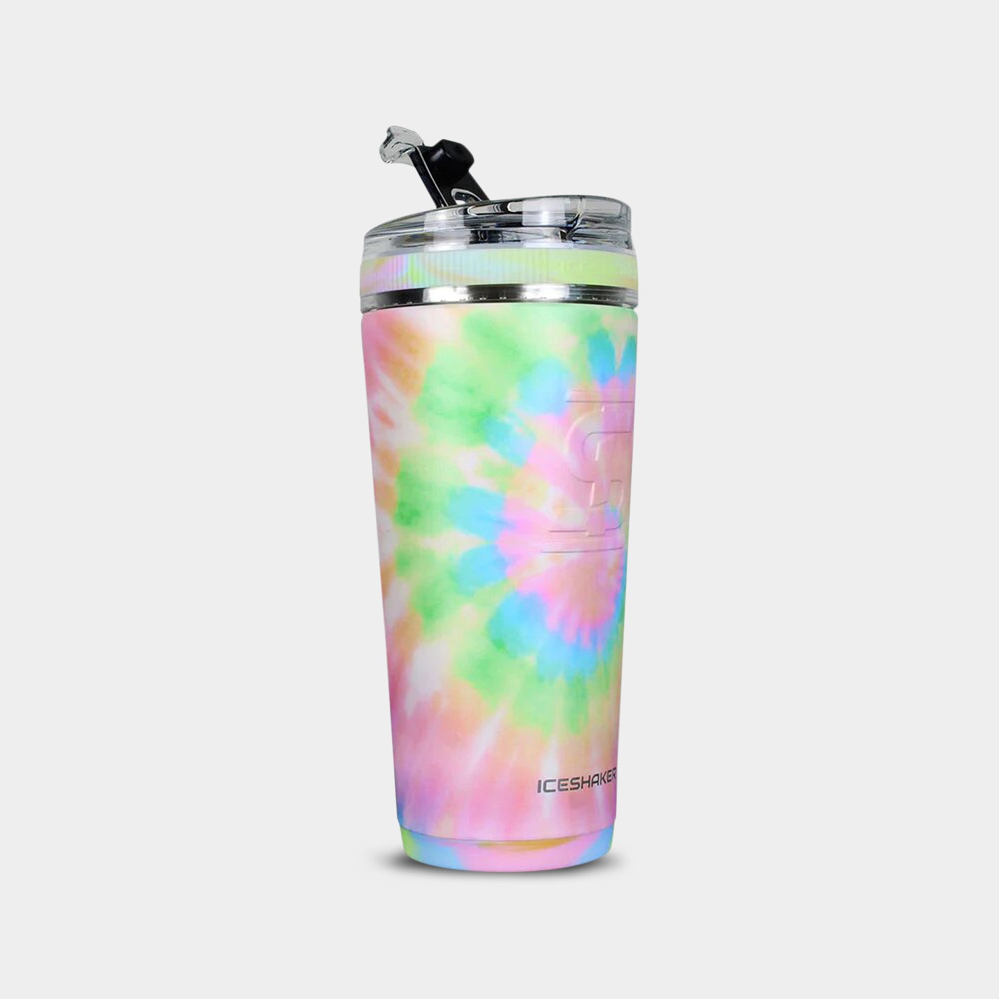 Ice Shaker Insulated Flex Bottle, 26oz, Cotton Candy Tie Dye A1