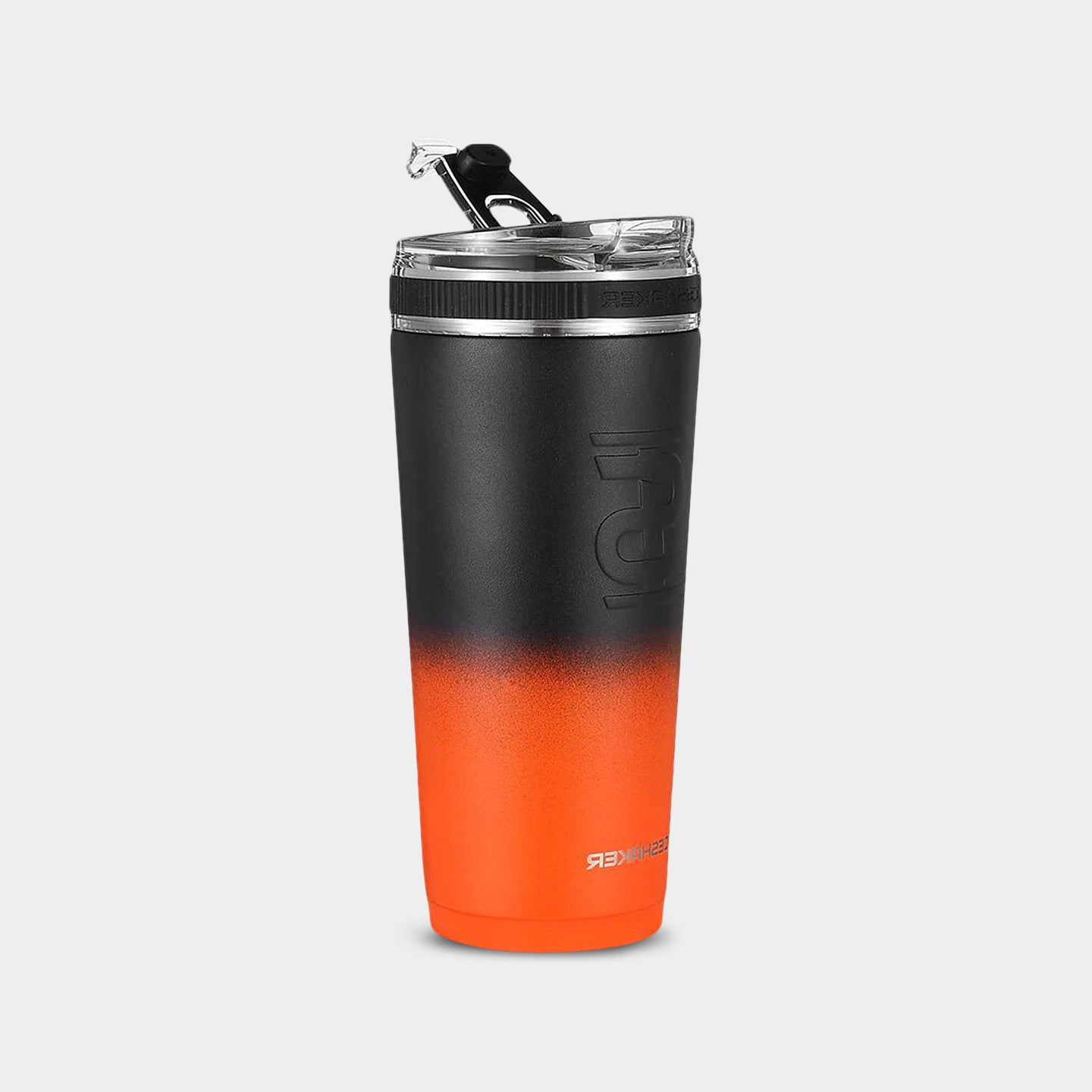 Ice Shaker Insulated Flex Bottle, 26oz, Orange Black Ombre A1