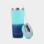 Ice Shaker Insulated Flex Bottle, 26oz, Navy Mint Ombre A2