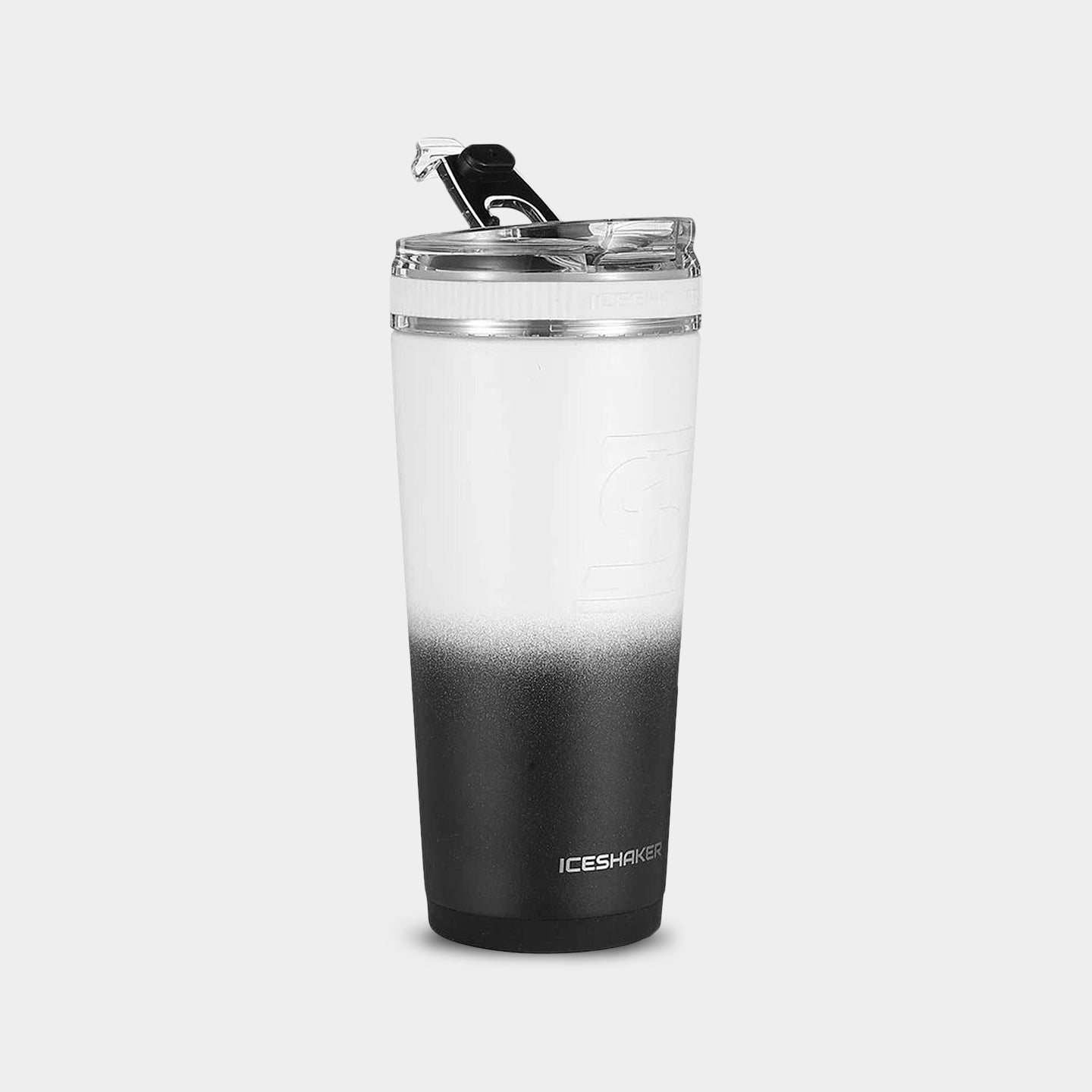 Ice Shaker Insulated Flex Bottle, 26oz, Black White Ombre A1