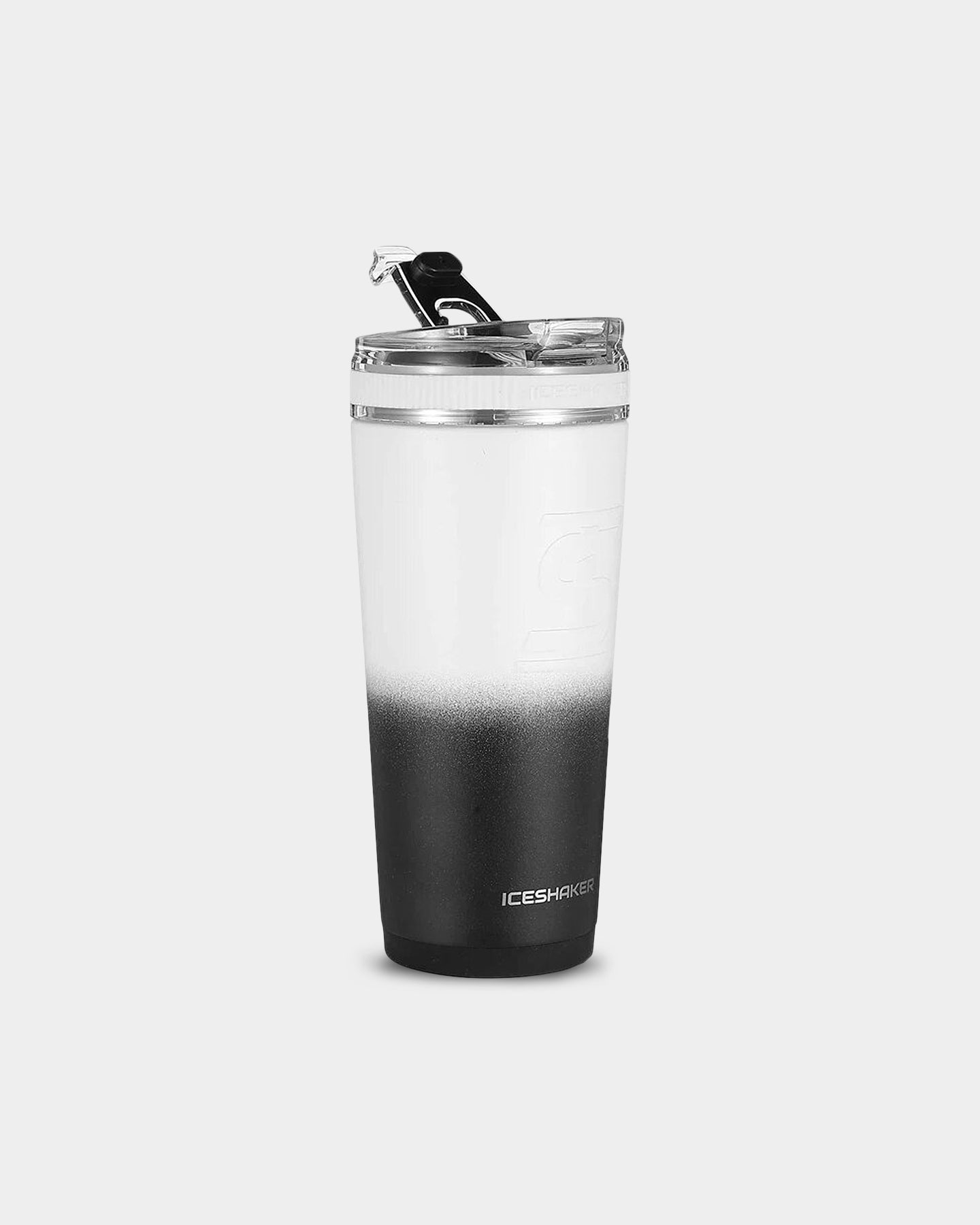 Ice Shaker Insulated Flex Bottle, 26oz, Black White Ombre A1