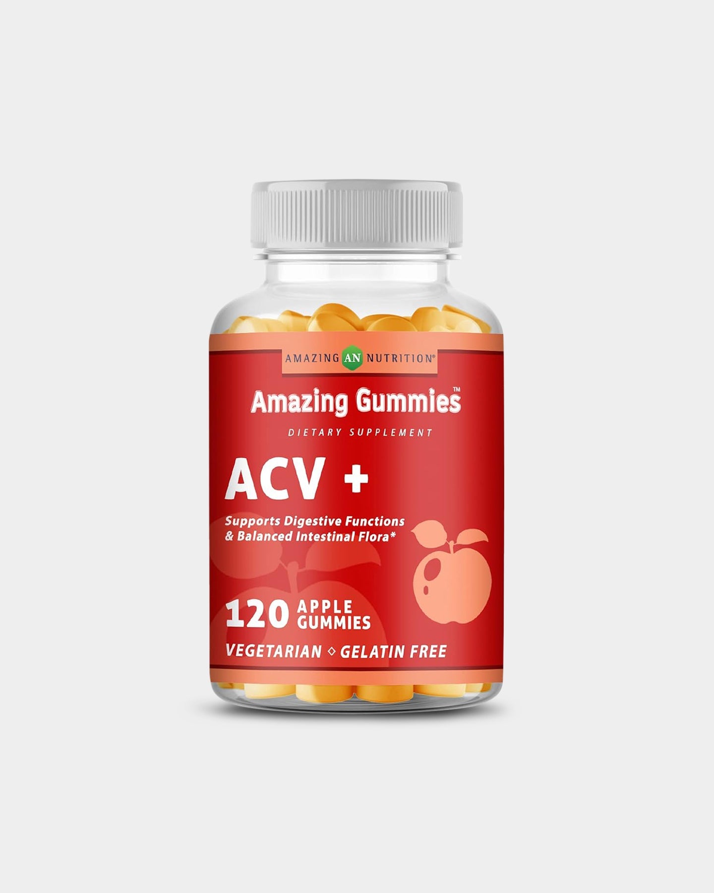 Amazing Nutrition Amazing Gummies Apple Cider Vinegar + - Bodybuilding.com