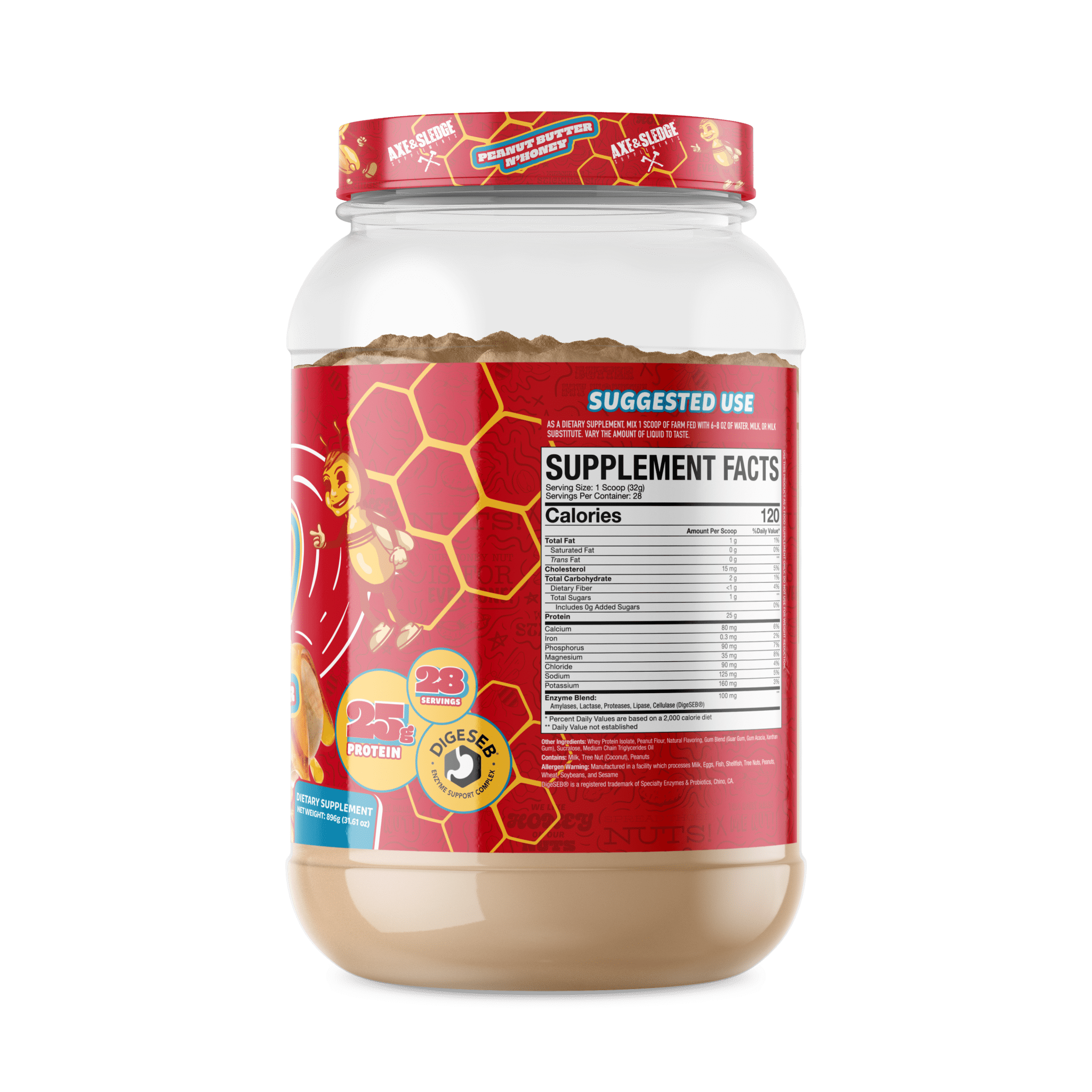 Axe & Sledge Farm Fed 25g Whey Isolate Protein - Bodybuilding.com