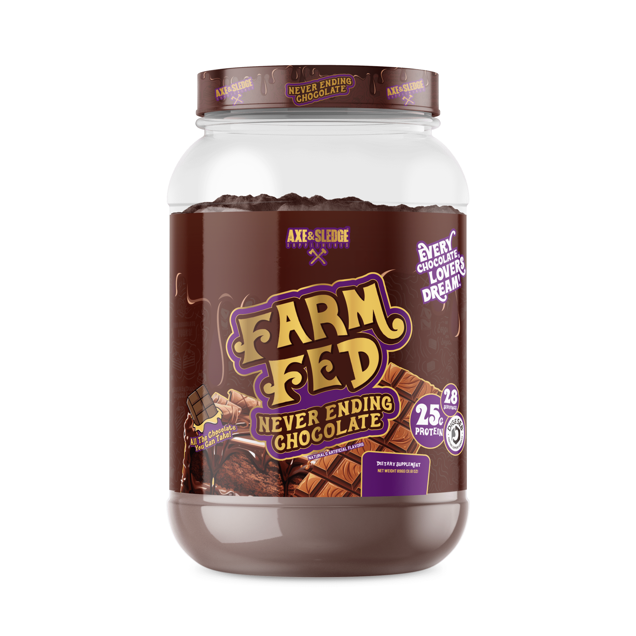 Axe & Sledge Farm Fed 25g Whey Isolate Protein - Bodybuilding.com