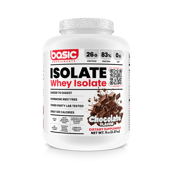 Basic Supplements Basic Isolate 5lb, Chocolate - Bodybuilding.com