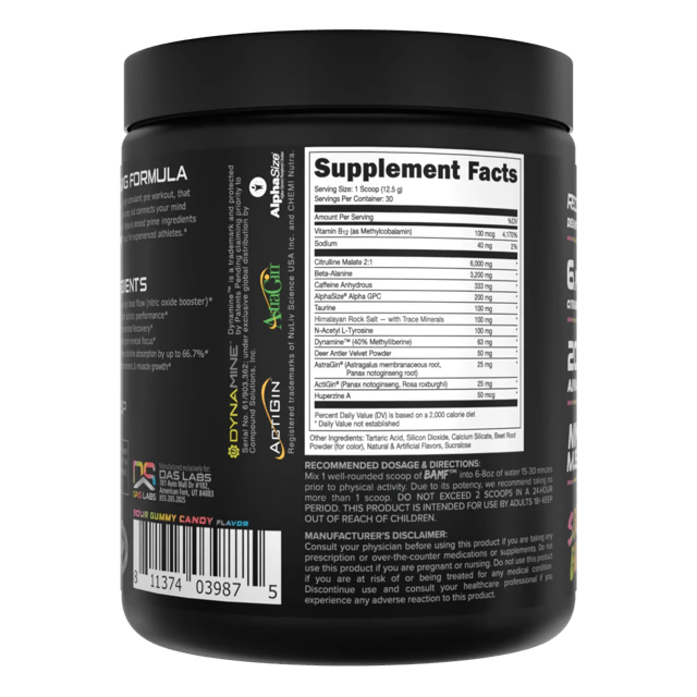 Bucked Up BAMF Nootropic High Stimulant Pre - Workout - Bodybuilding.com