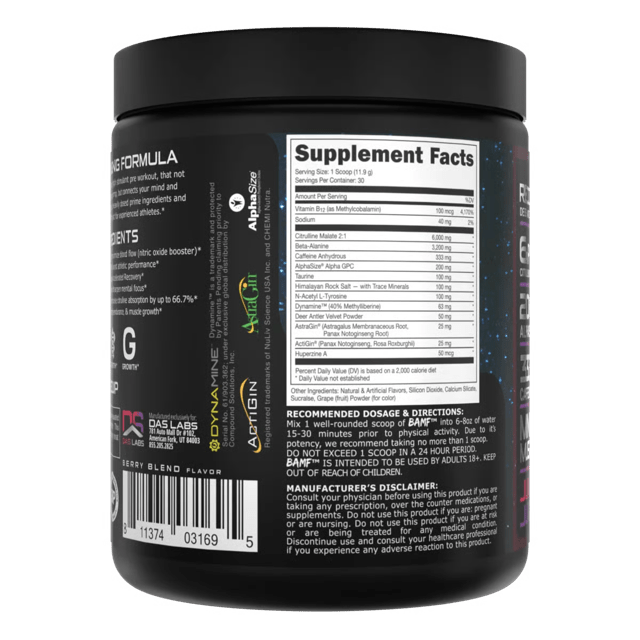 Bucked Up BAMF Nootropic High Stimulant Pre - Workout - Bodybuilding.com