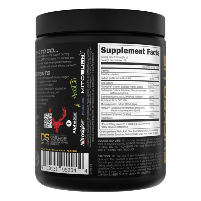 Bucked Up LFG Burn Thermogenic Pre - Workout - Bodybuilding.com