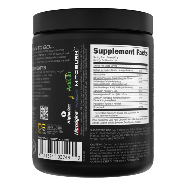 Bucked Up LFG Burn Thermogenic Pre - Workout - Bodybuilding.com