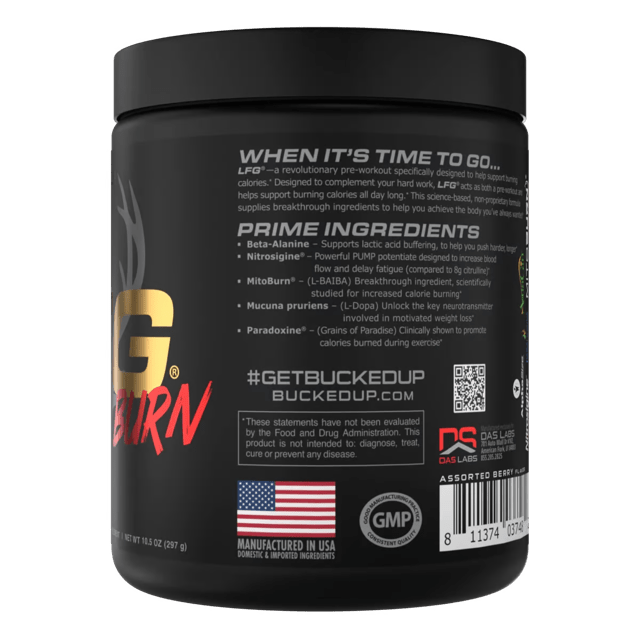Bucked Up LFG Burn Thermogenic Pre - Workout - Bodybuilding.com