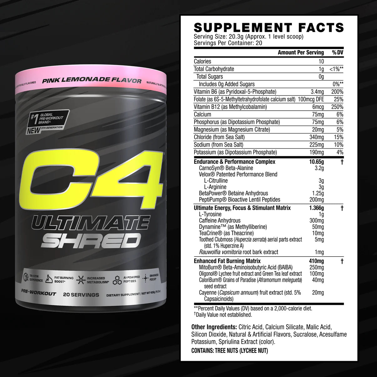 C4 Ultimate Shred Pre - Workout - Bodybuilding.com