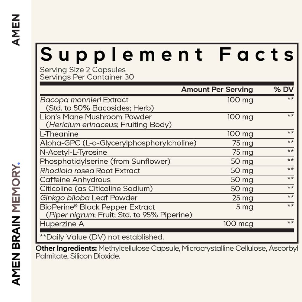 Codeage Amen Brain Memory - Bodybuilding.com