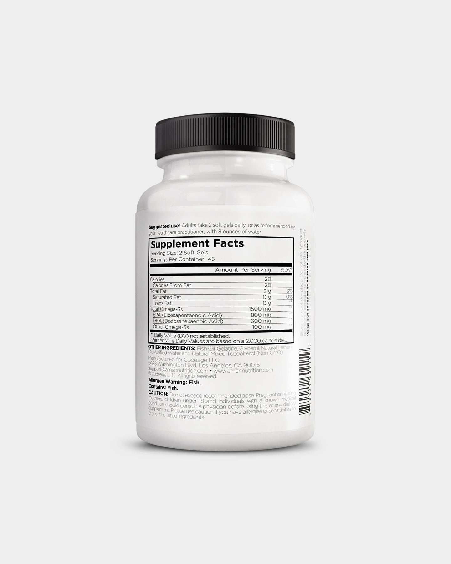 Codeage Amen Omega - 3 Supplement - Bodybuilding.com