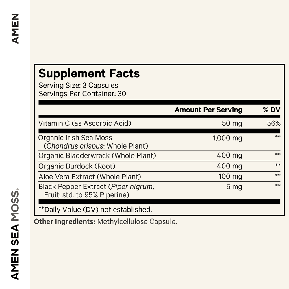 Codeage Amen Sea Moss Seaweed Superfood - Bodybuilding.com