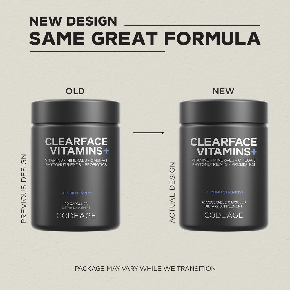 Codeage Clearface Vitamins+ Minerals Supplement Black Edition - Bodybuilding.com