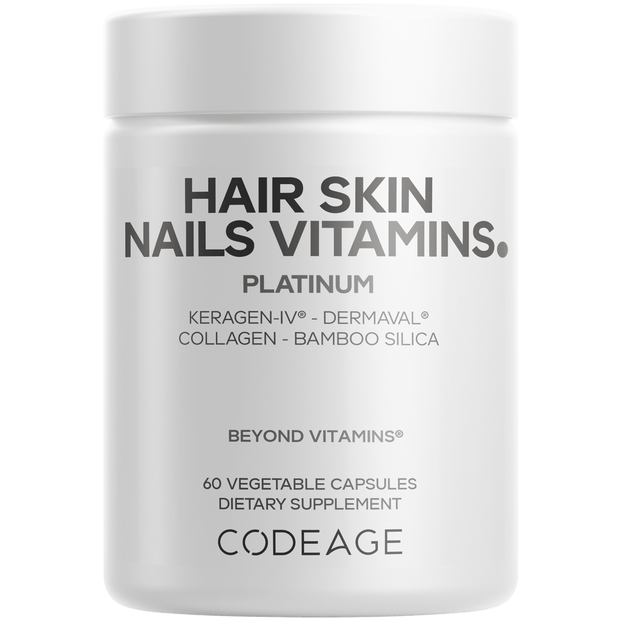 Codeage Hair Skin Nails Vitamins Platinum - Bodybuilding.com