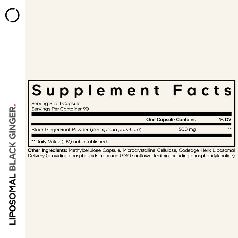 Codeage Liposomal Black Ginger - Bodybuilding.com