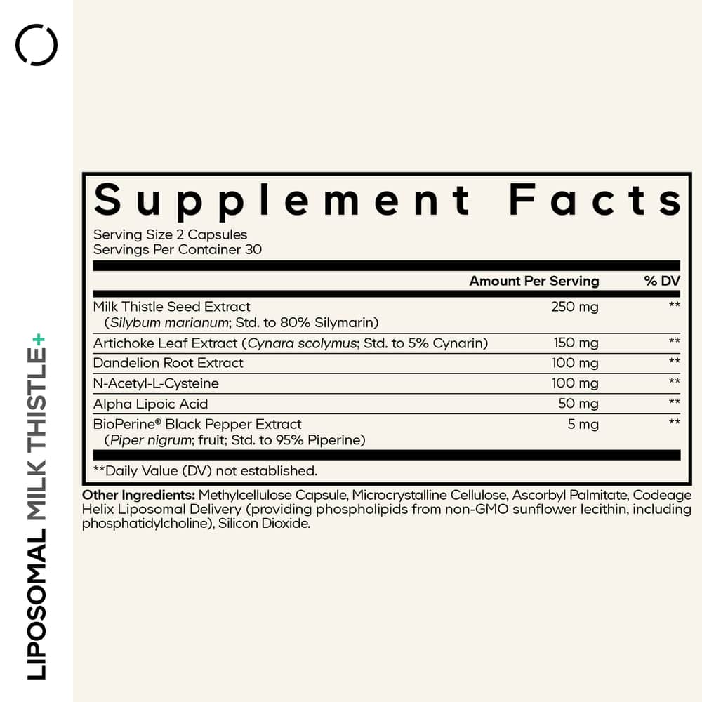 Codeage Liposomal Milk Thislte+ - Bodybuilding.com