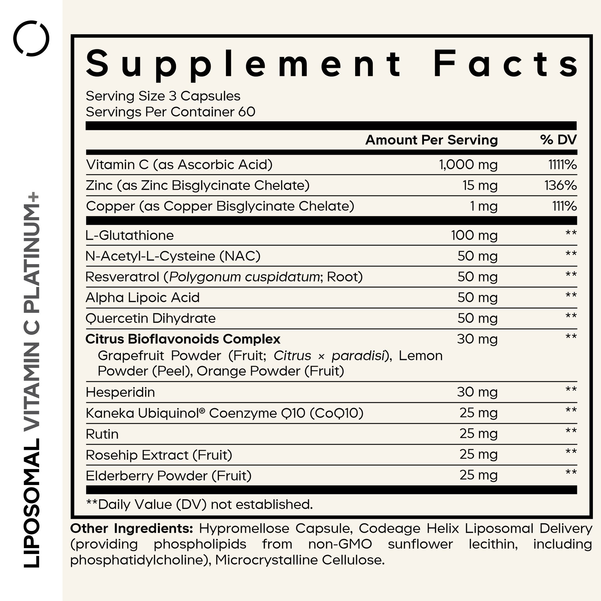 Codeage Liposomal Vitamin C+ Platinum - Bodybuilding.com