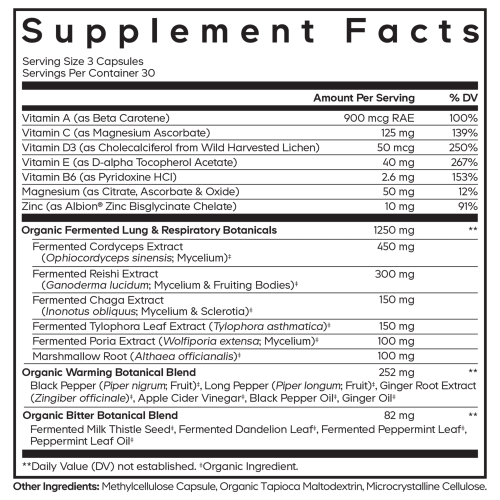 Codeage Lungs Vitamins - Bodybuilding.com