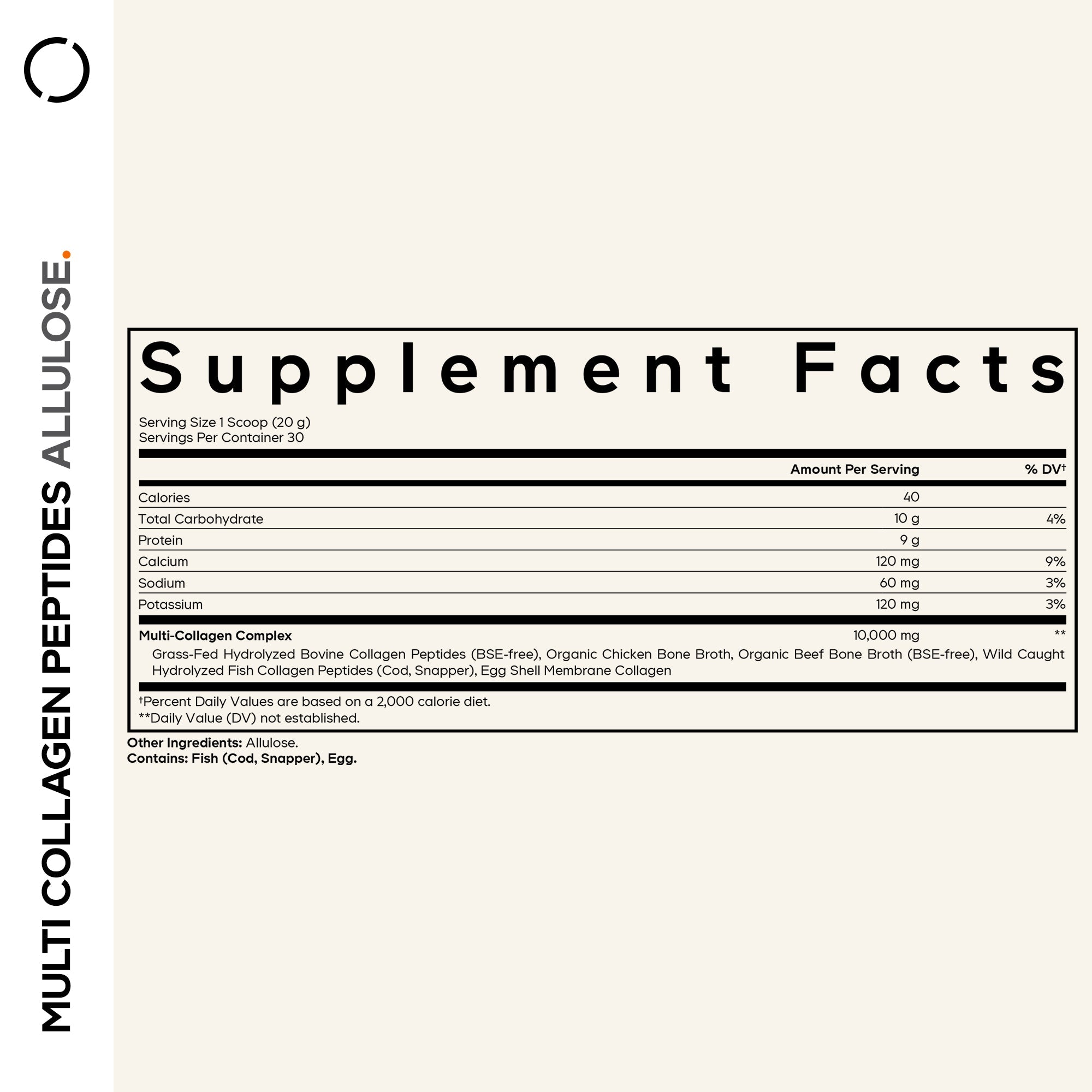 Codeage Multi Collagen Peptides Allulose Powder - Bodybuilding.com