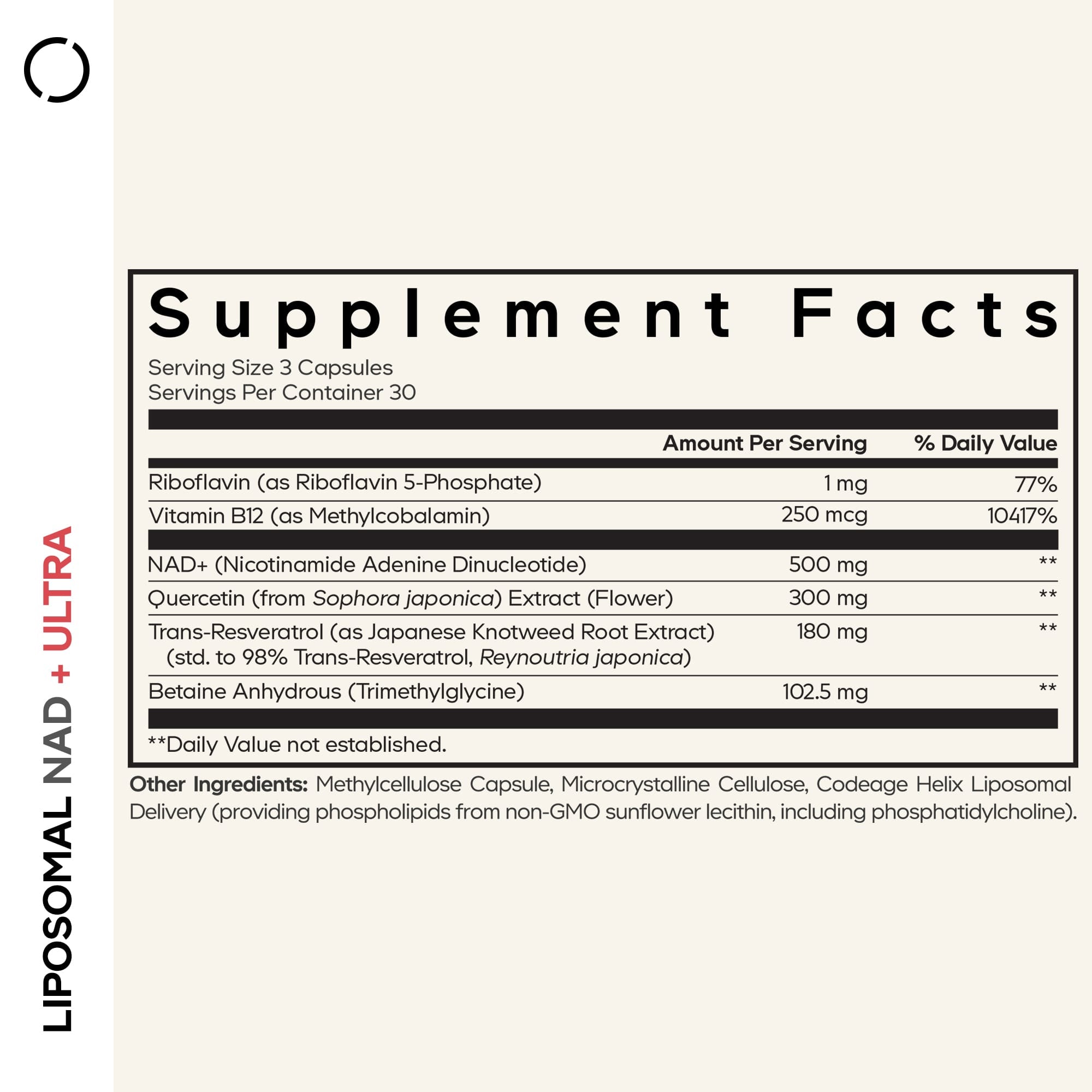 Codeage NAD+ Ultra Centurion Resveratrol Supplement - Bodybuilding.com
