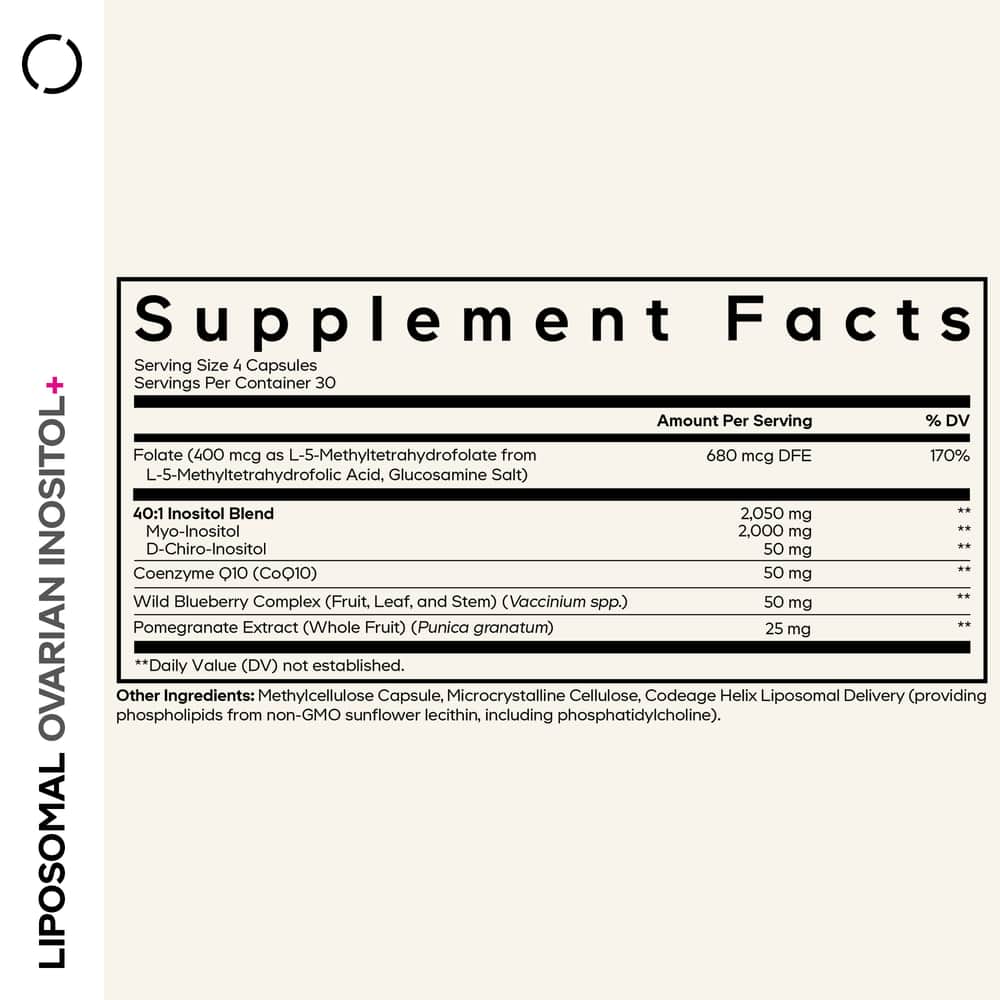 Codeage Ovarian Inositol+ Hormonal Balance Supplement - Bodybuilding.com