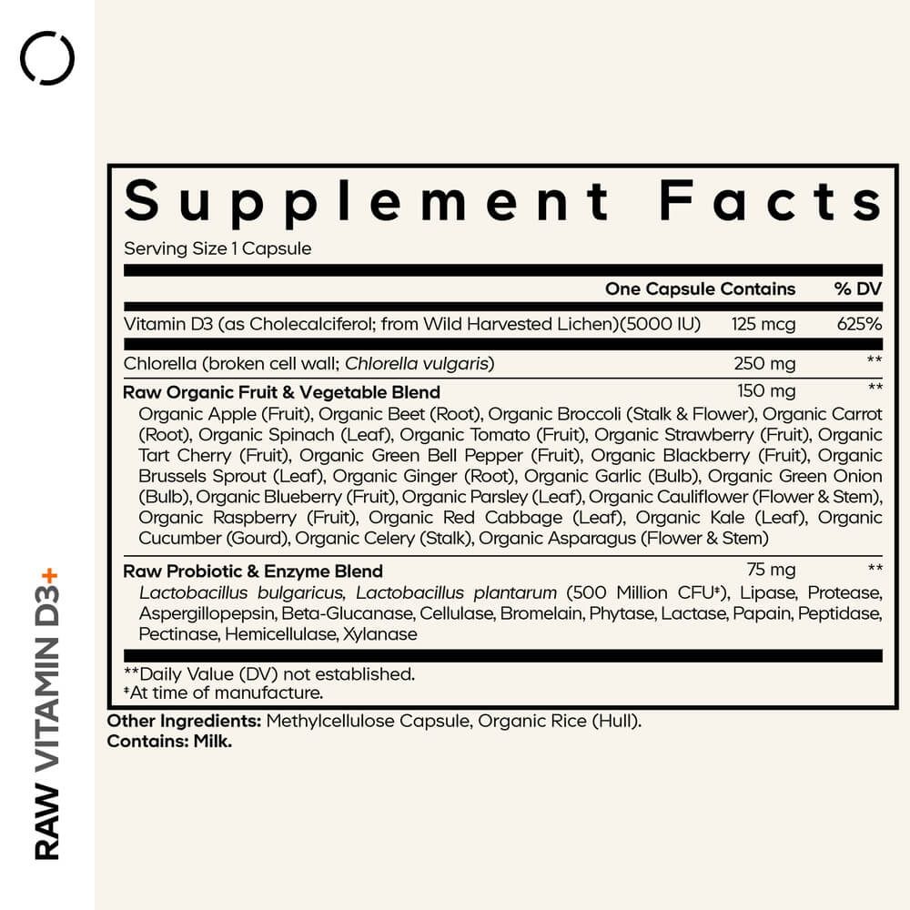 Codeage Raw Vitamin D3+ - Bodybuilding.com