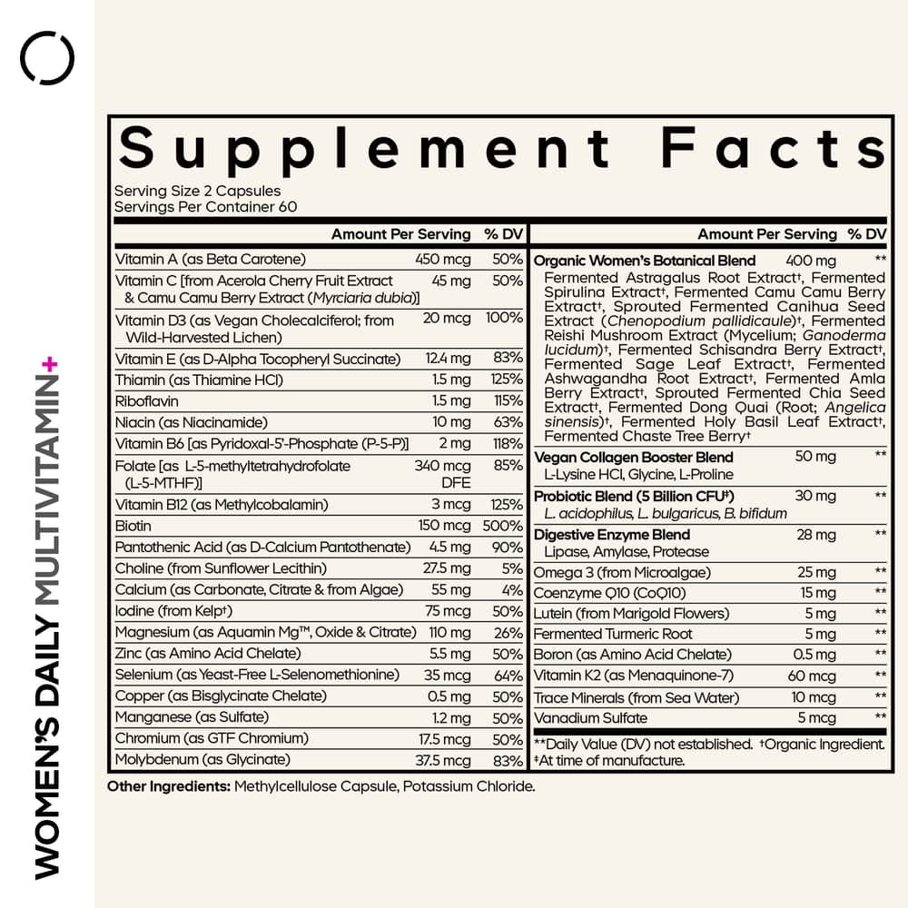 Codeage Women's Fermented Multivitamin Supplement - Bodybuilding.com