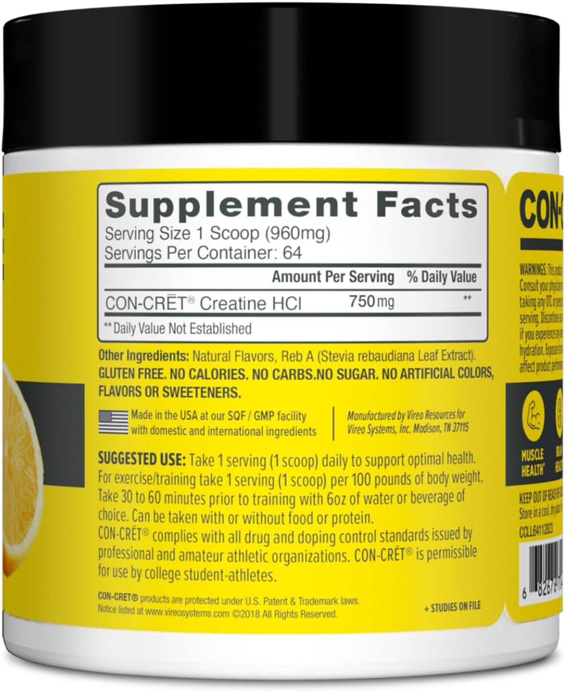 CON - CRฤT Creatine HCL - Bodybuilding.com