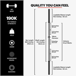 DMOOSE PowerLifting Barbell Single - Bodybuilding.com