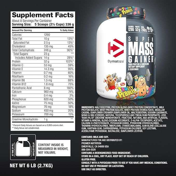 Dymatize Super Mass Gainer Protein Blend - Bodybuilding.com