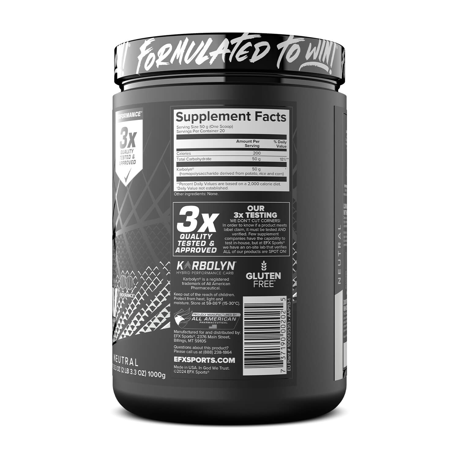 EFX Sports Karbolyn Fuel - Bodybuilding.com