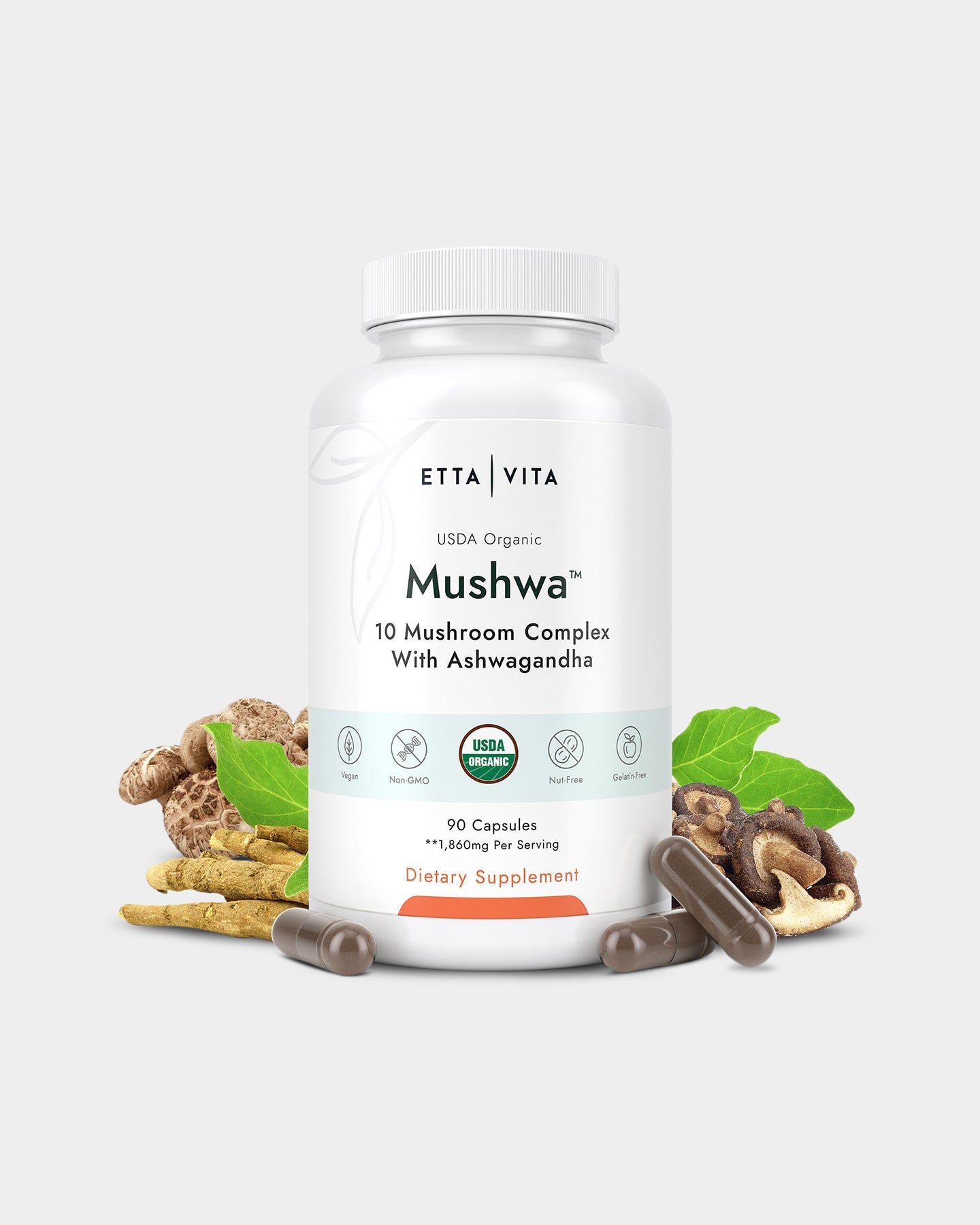 Etta Vita Mushwa Mushroom Capsules - Bodybuilding.com