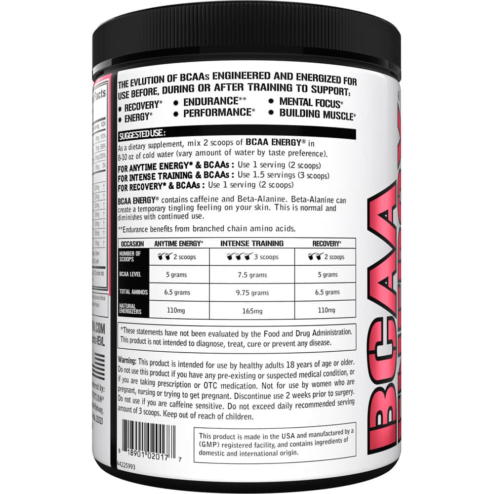 EVLUTION NUTRITION BCAA ENERGY AMINO ACIDS - Bodybuilding.com