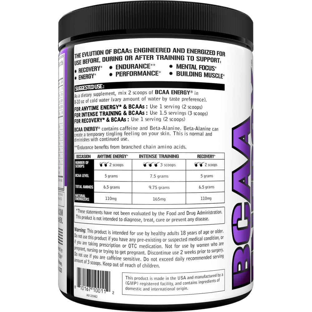 EVLUTION NUTRITION BCAA ENERGY AMINO ACIDS - Bodybuilding.com