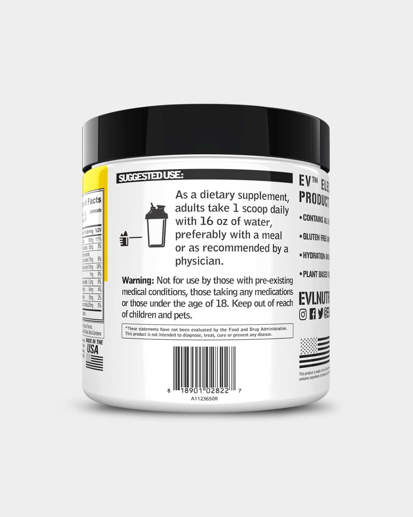 EVLUTION NUTRITION Electrolyte Volumizing Hydration - Bodybuilding.com