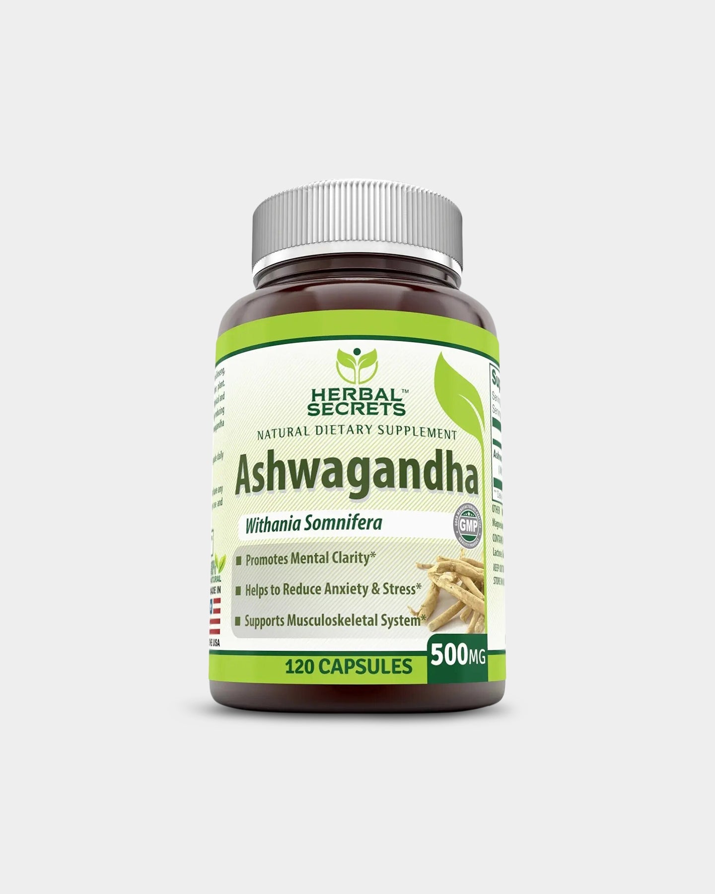 Herbal Secrets Ashwagandha 500mg - Bodybuilding.com