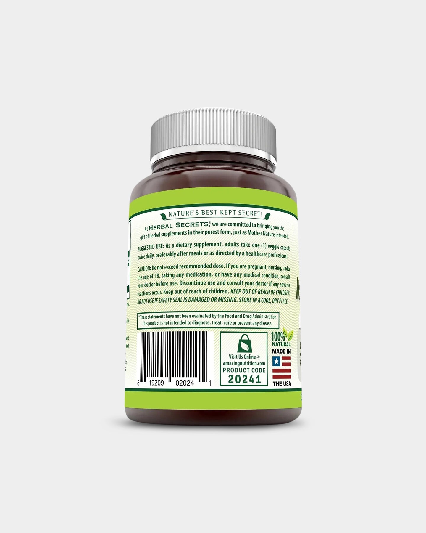 Herbal Secrets Ashwagandha 500mg - Bodybuilding.com