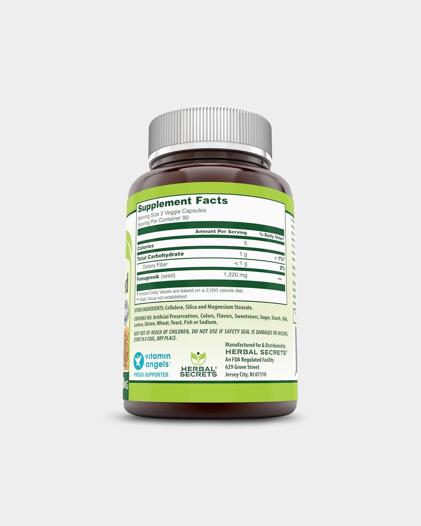 Herbal Secrets Fenugreek Seed 610mg - Bodybuilding.com