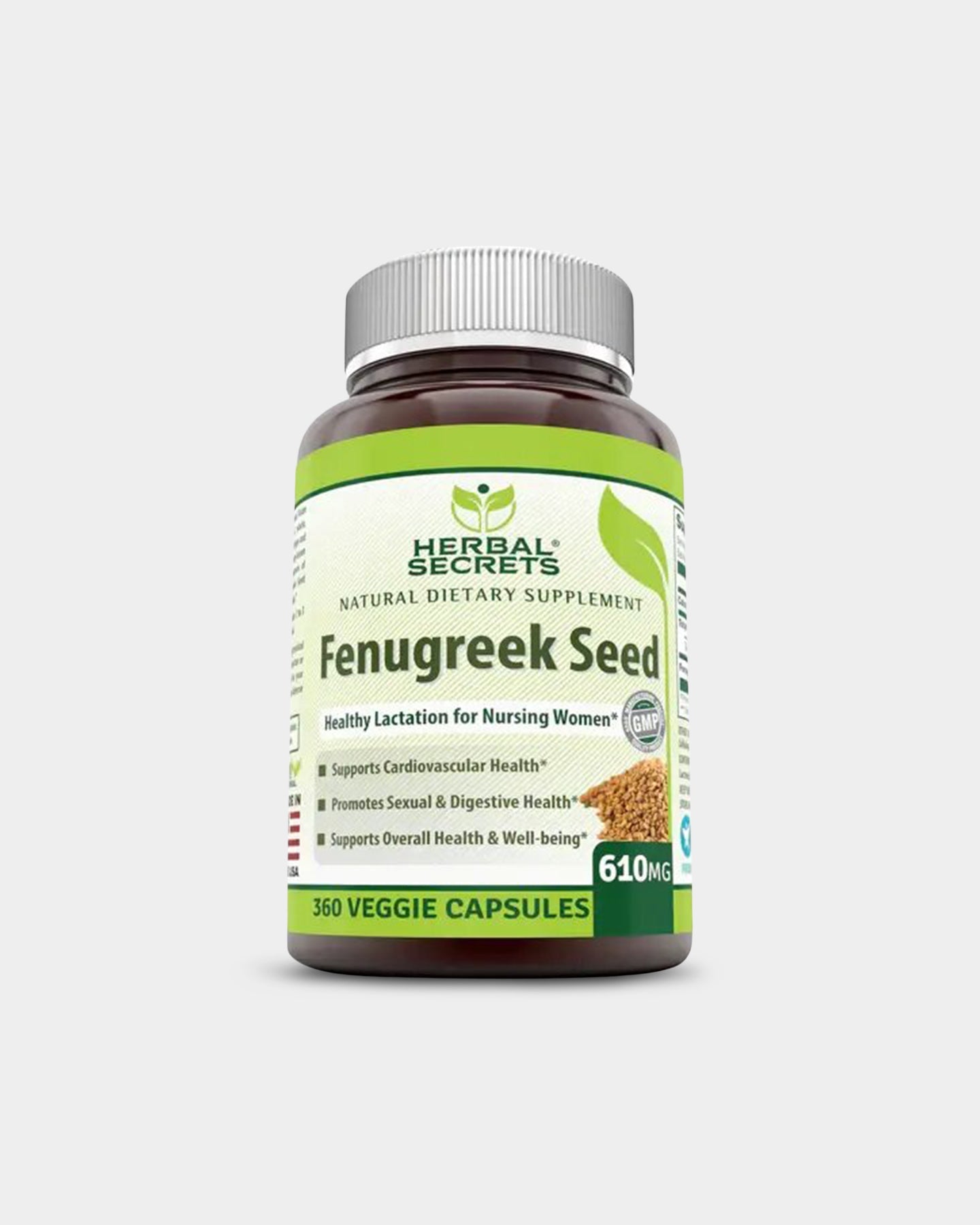 Herbal Secrets Fenugreek Seed 610mg - Bodybuilding.com