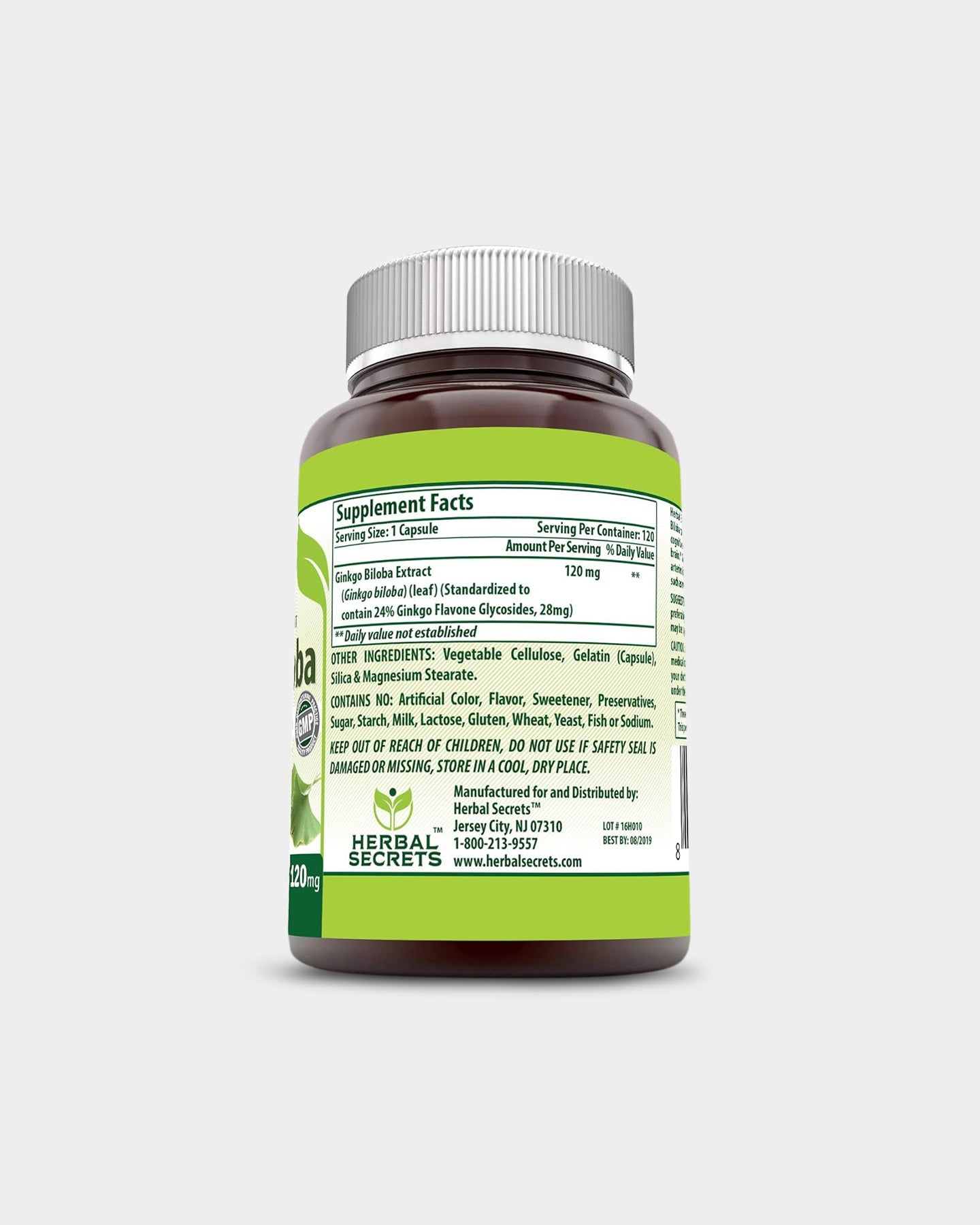 Herbal Secrets Ginkgo Biloba 120mg - Bodybuilding.com