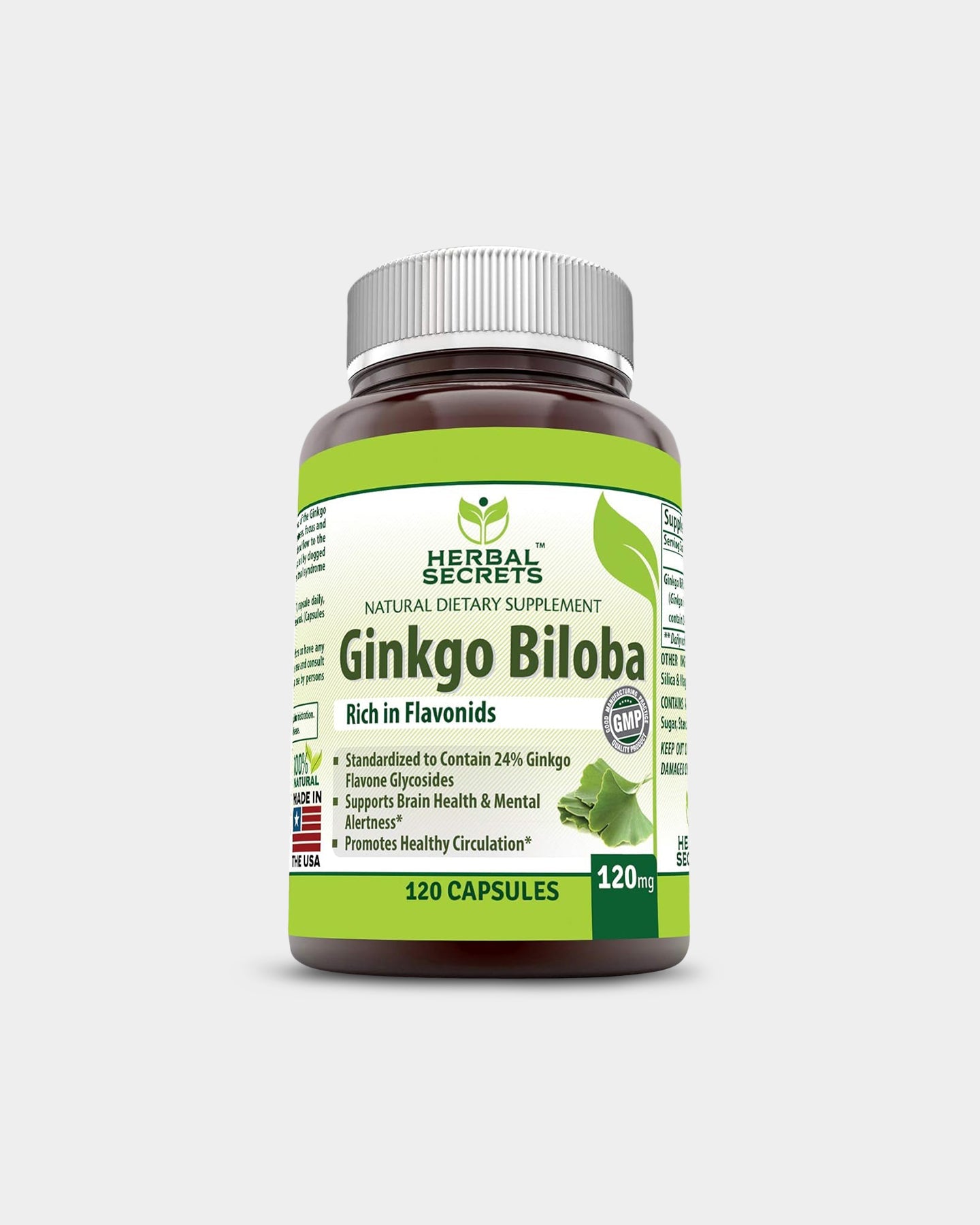 Herbal Secrets Ginkgo Biloba 120mg - Bodybuilding.com