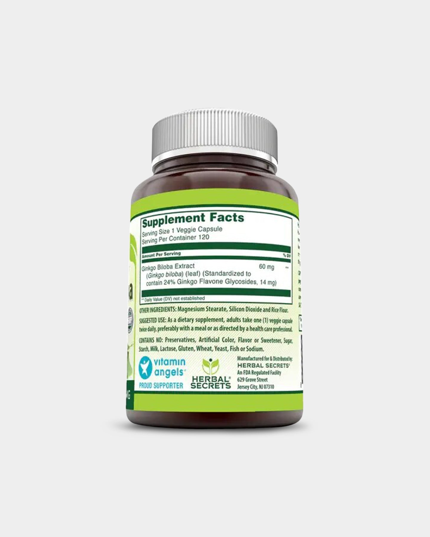 Herbal Secrets Ginkgo Biloba 60mg - Bodybuilding.com