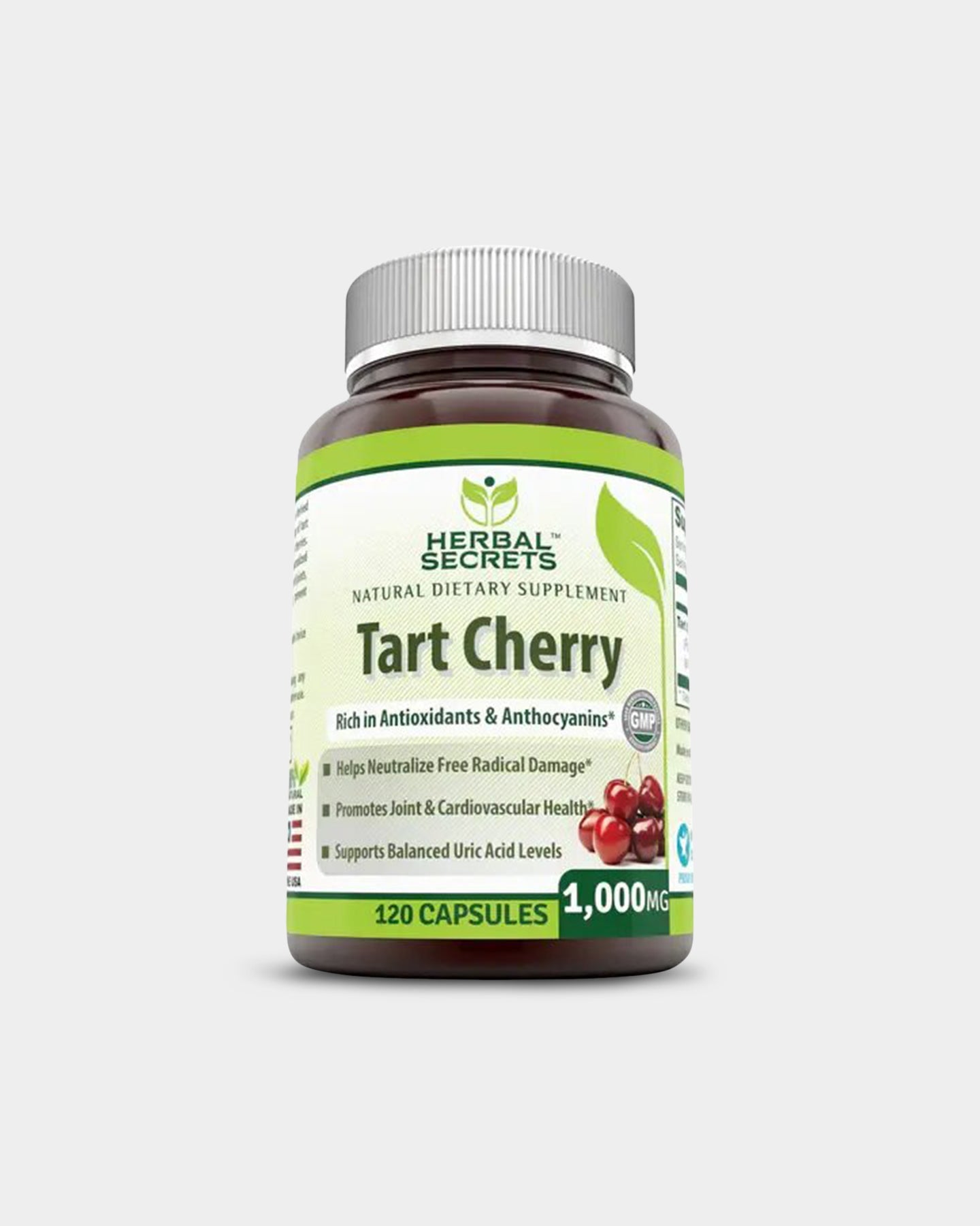 Herbal Secrets Tart Cherry Extract 1000mg - Bodybuilding.com