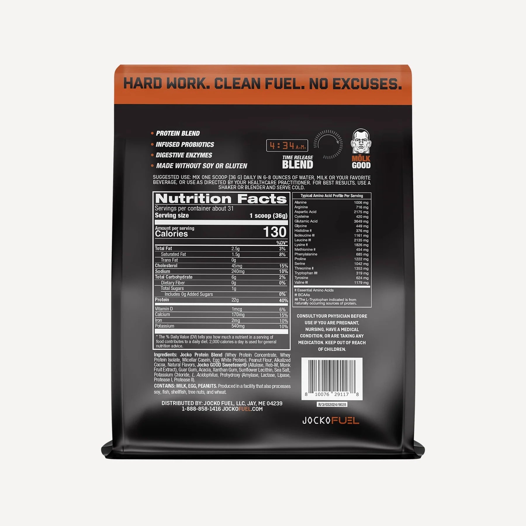 Jocko Fuel Molk Protein Powder Bag - Bodybuilding.com