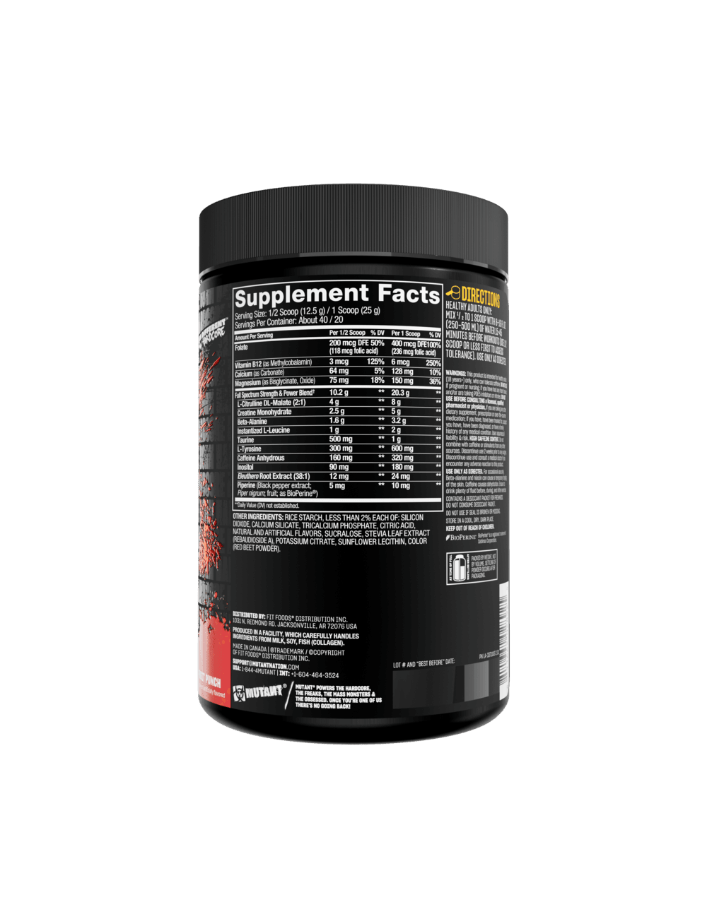 Mutant All - In Pre - Workout - Bodybuilding.com